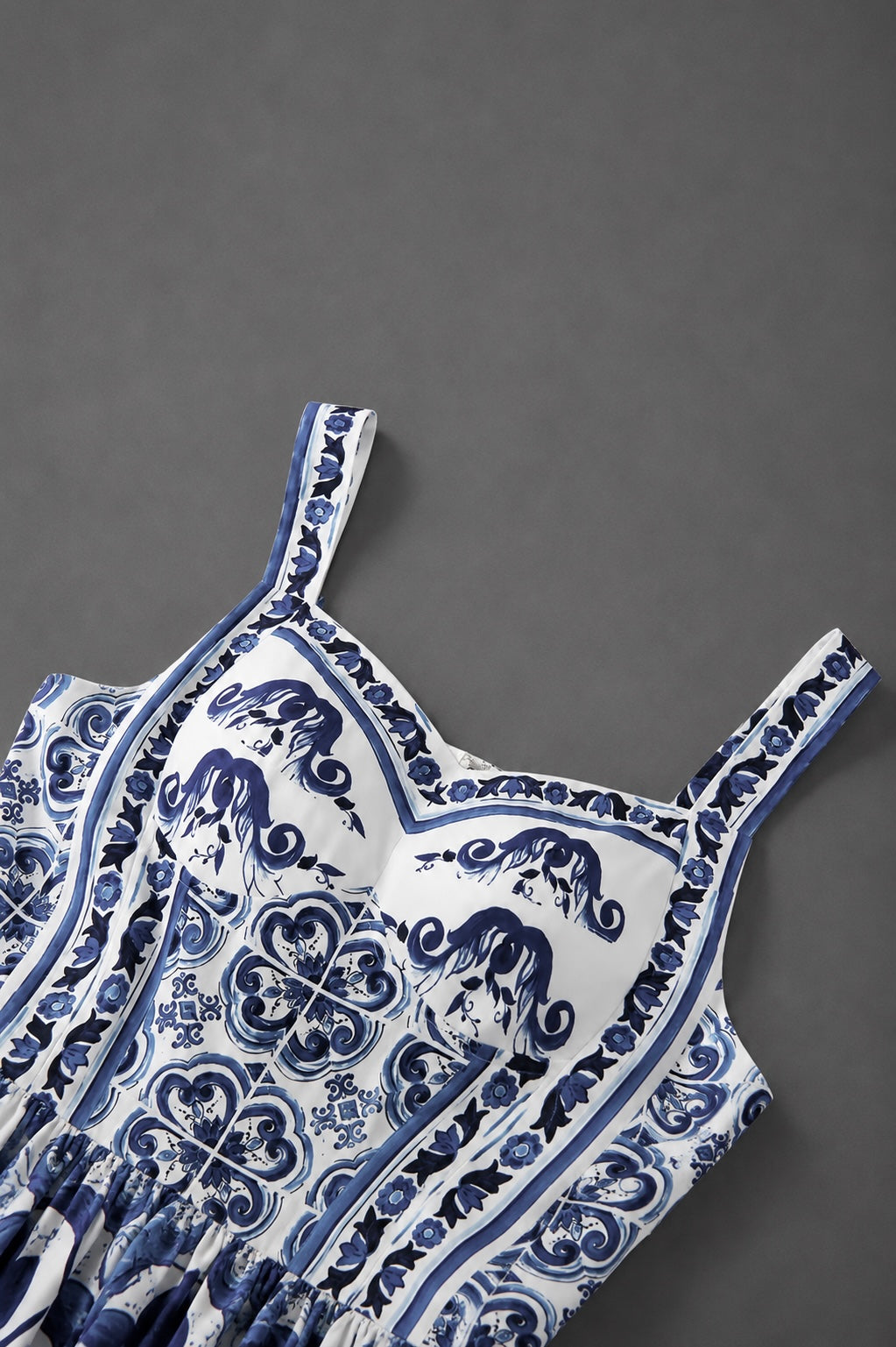 Azurine Majolica Maxi Dress