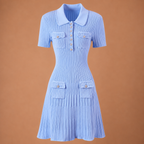 Celeste Knit Mini Dress |  Blue