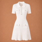 Celeste Knit Mini Dress | White