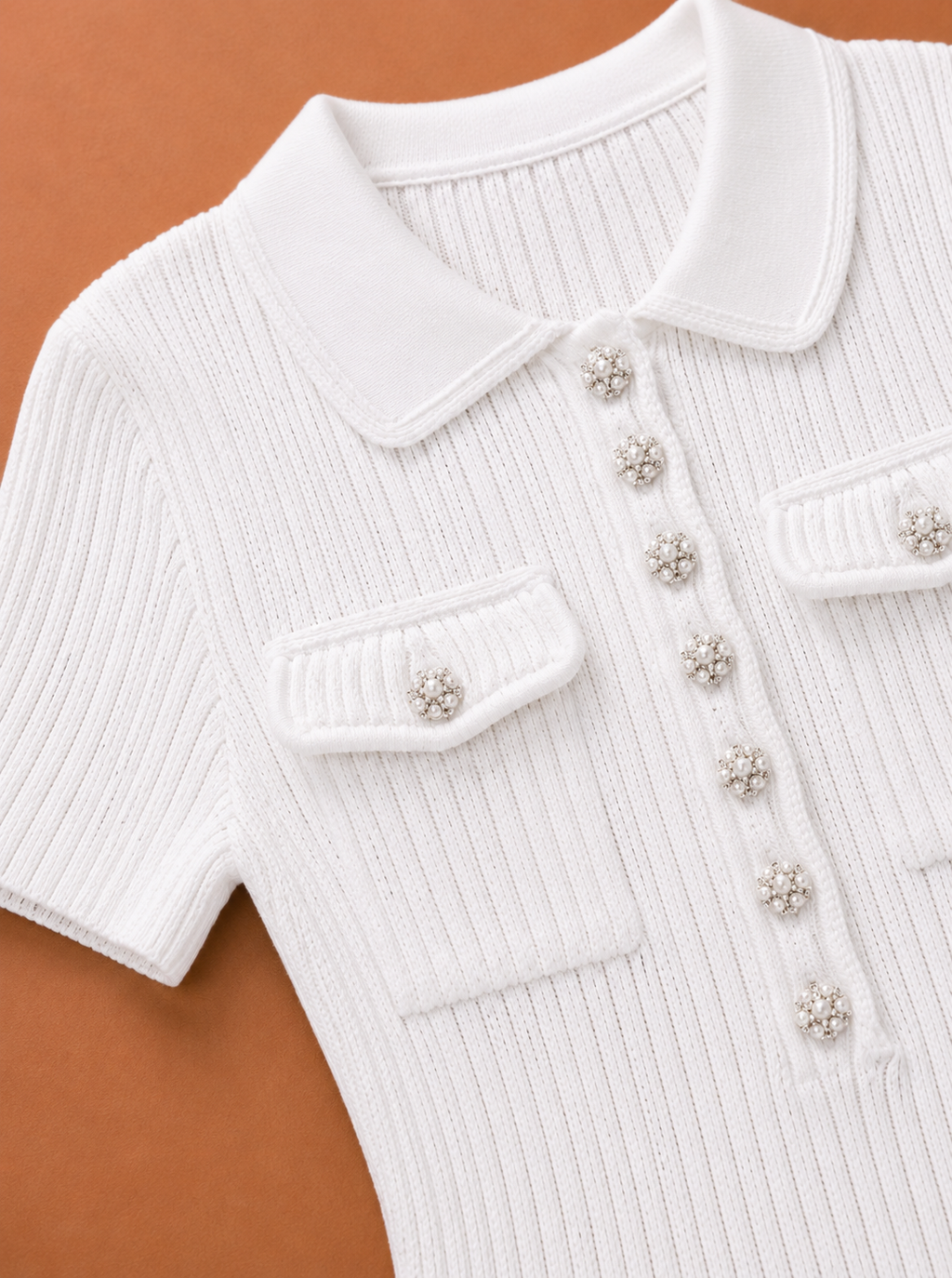 Celeste Knit Mini Dress | White