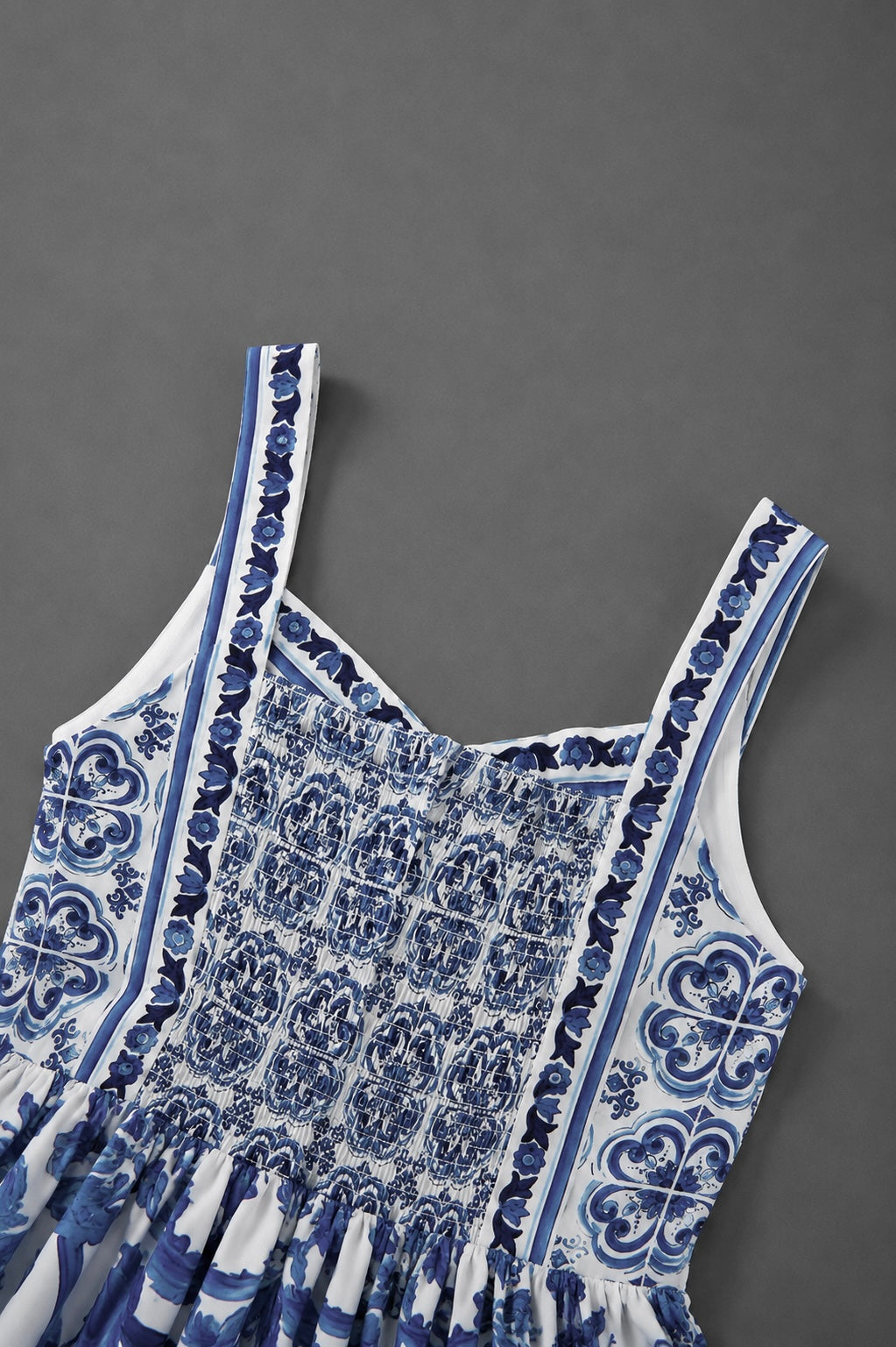 Azurine Majolica Maxi Dress