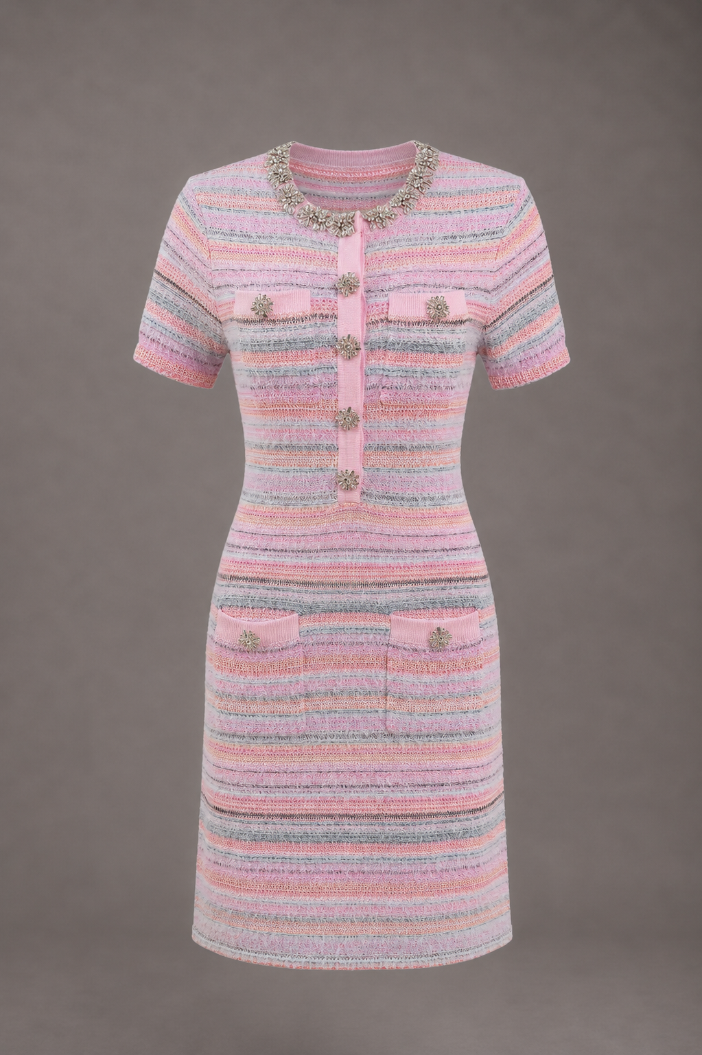 Rosalie Éclat Striped Mini Dress