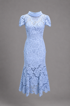 Azurine Lace Mermaid Maxi Dress
