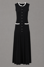 Fleurine Pleated Maxi Dress