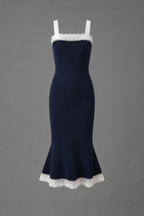 Belle Marine Midi Dress