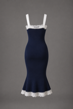 Belle Marine Midi Dress