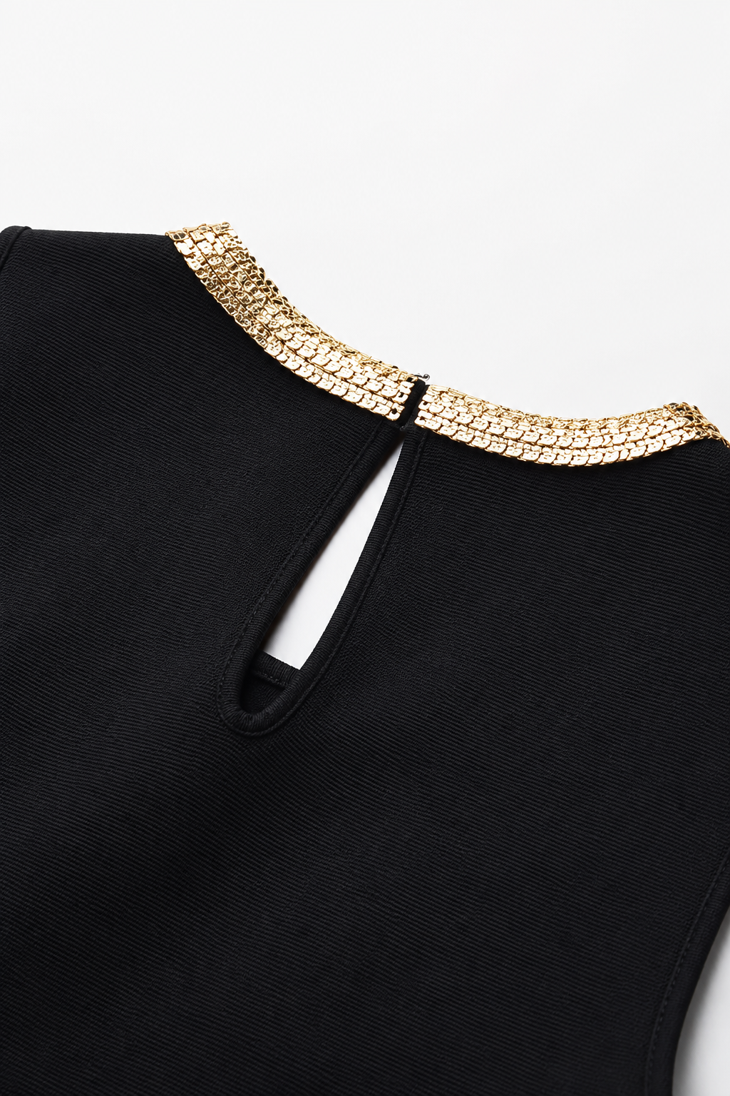 Noir Élégance Midi Dress