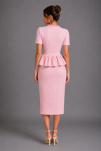 Juliette Peplum Midi Dress