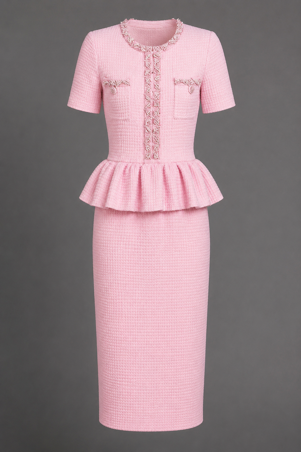 Juliette Peplum Midi Dress