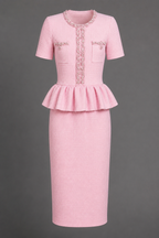 Juliette Peplum Midi Dress