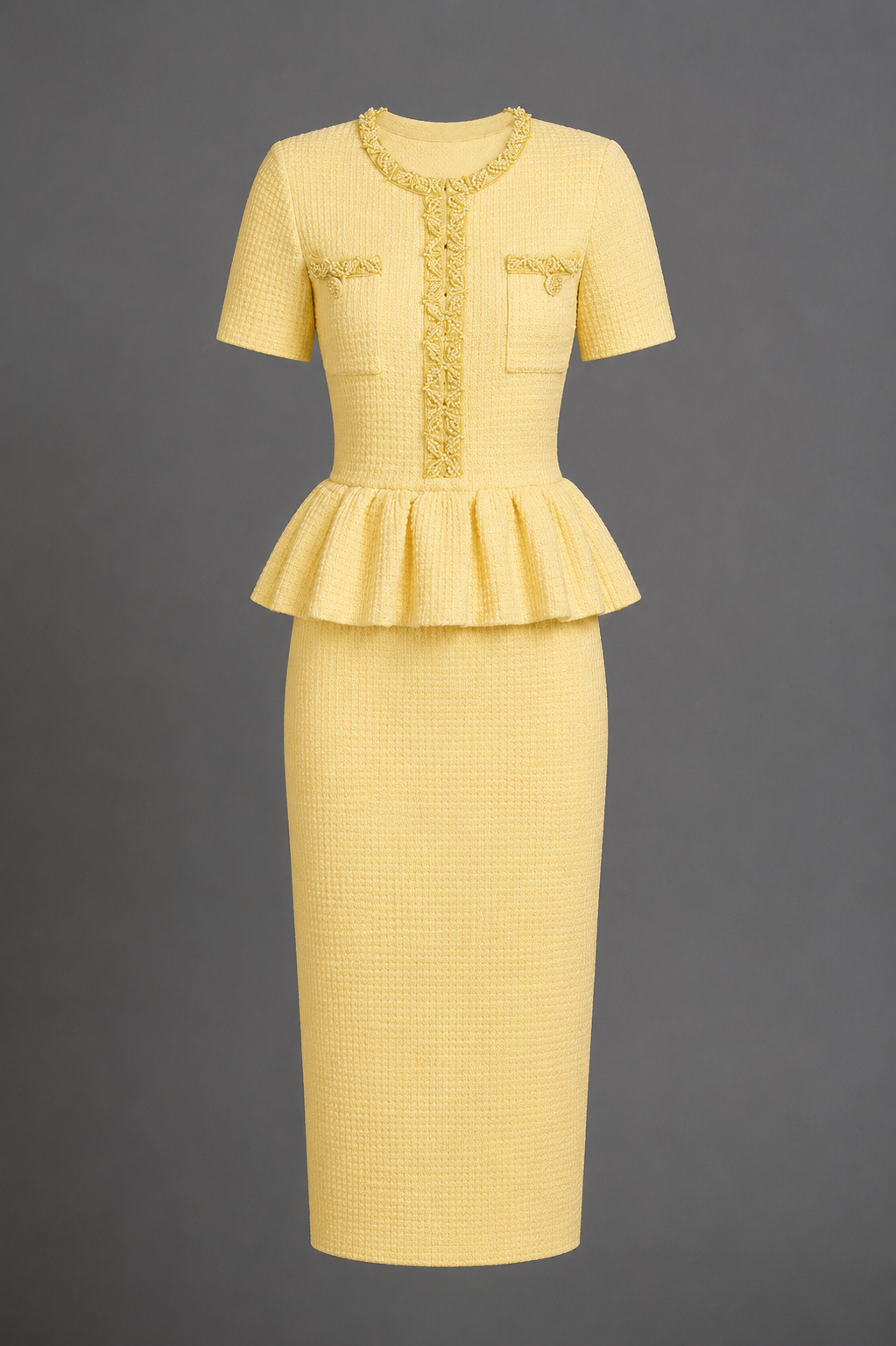 Juliette Peplum Midi Dress